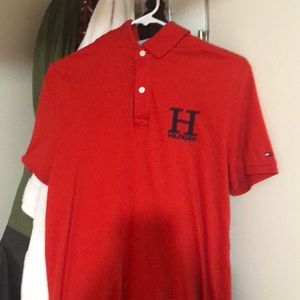 Tommy Hilfiger red Collar Shirt